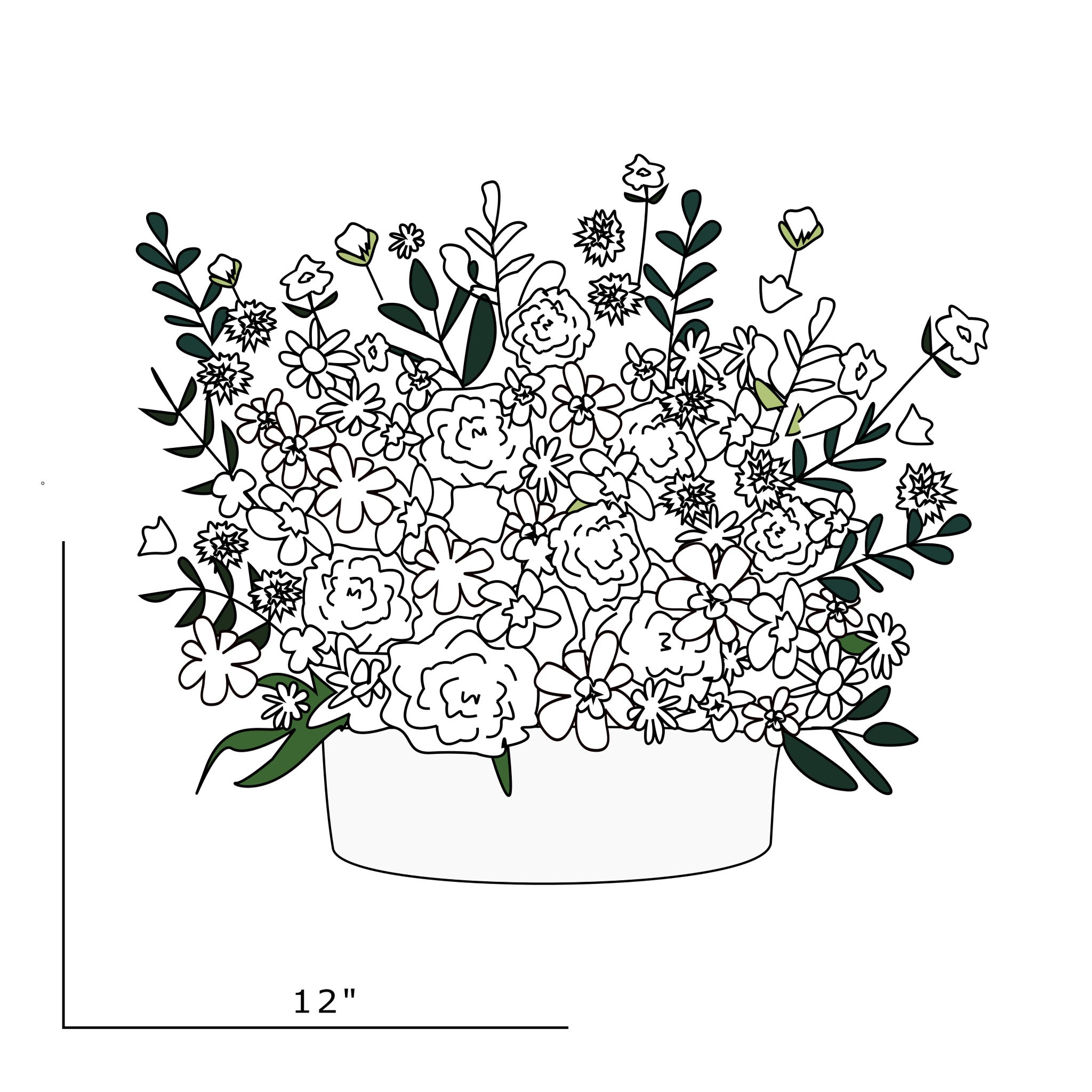 Easy Flower Pot Drawing 🌸 #easydrawing | TikTok